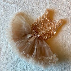 Champagne colored party dress